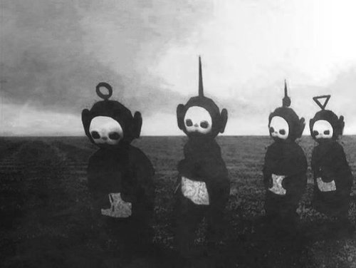 Teletubbies in bianco e nero.jpg